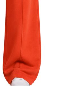 <b>Women</b> Bright Orange Wide Leg Sweatpants High Waist Loose Fit Casual <b>Fleece</b> <b>Jogger</b> Lounge Pants Streetwear Wear - Product Image 4