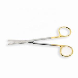 Ciseaux chirurgicaux MEDIHEAL SURGICAL CORPORATION, demi-ornés d'or, droits/à bout arrondi, ciseaux d'opération Metzenbaum, modèle - Product Image 4