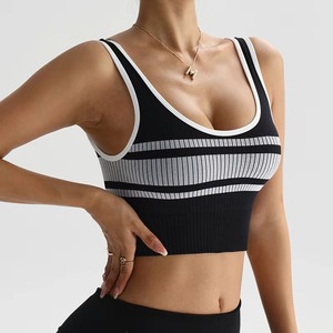 Sujetador Deportivo para Mujer, Tallas Grandes, con Logotipo Personalizado, Doble Capa, Transpirable, de Secado Rápido, para Fitness y Yoga, con Efecto Push-Up, Venta Caliente - Product Image 2