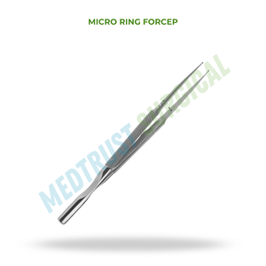 Stainless Steel Micro Ring Forcep Precision Surgical Grasping Instrument - Product Image 2