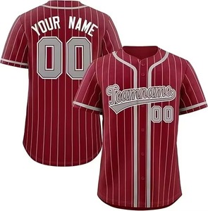 Uniforme de Béisbol para Adultos, Personalizado con Impresión Sublimada, Transpirable, Antibacterial, Jersey de Manga Corta, Ropa Deportiva para Hombre - Product Image 6