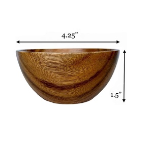 Cuenco de madera pura hecho a mano de alta calidad, cuenco de frutas y ensalada, cuenco de Venta caliente, producto decorativo para el hogar, Hotel y restaurante - Product Image 1