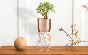 New Fashion Iron Powder Coated <b>Planter</b> Large Floor Vase <b>Tall</b> Modern Eco-Friendly Durable Lightweight Outdoor Wide Mouth Wedding - Product Image 1