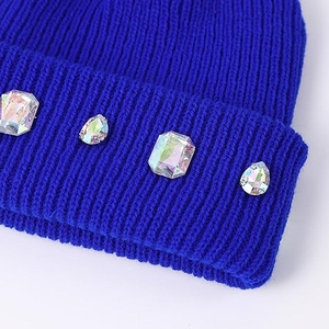 Gorro de Punto Unisex de Alta Calidad, Estilo Urbano, con Cristales, Gorro Cálido Personalizado para Adultos, Fabricación en Fábrica - Product Image 4