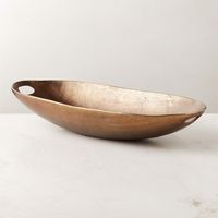 Bol de service ovale en métal personnalisable, résistant à la chaleur, écologique, doré, design moderne, idéal pour les fêtes – Vente chaude
