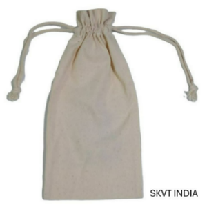 Luxury 100% Organic Cotton Biodegradable Drawstring Bag Custom Silk Screen Printed Eco-Friendly Reusable Women's Gift <b>Packaging</b> - Product Image 2