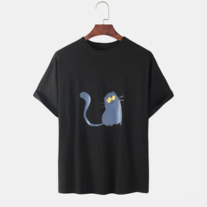 Camiseta de Cuello Redondo de Lona 100% Algodón, Color Personalizado, Transpirable, para Gimnasio, Manga Corta, Corte Regular, Anti-Pilling - Product Image 5