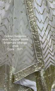 Conjunto de Lehenga Choli y Dupatta para boda, con elegante diseño de red con lentejuelas y bordados con hilo, aspecto magnífico, suministro al por mayor. - Product Image 2