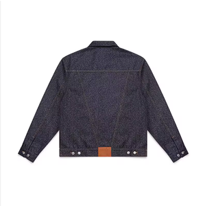 Unisex Dark Wash Denim Tracksuit Full Length Button Up Jacket Baggy <b>Pants</b> Casual Streetwear Set 100 Cotton Midweight - Product Image 3