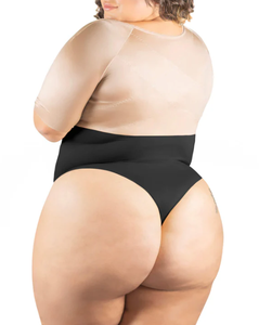 Adjustable Strap Plus Size Medium Control Hip Enhancer Slim 'n Lift <b>Thong</b> Shapewear for Women Eco-Friendly Breathable Fabric - Product Image 1