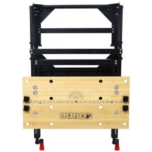 Banco de Trabajo Plegable Portátil Multifuncional con Mordazas Ajustables y Sujeción Vertical para Trabajos en Madera, Soporta hasta 550 Libras - Product Image 6