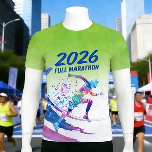 Whole Quick Dry T-shirt Custom logo Polyester Men Sublimation 3d Full Over Printing Running Marathon Gym Fit <b>Tshirt</b> - Product Image 5