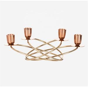 Customization luxury Metal 4 candle holder <b>candelabra</b> home decoration for wedding parties and all other places - Product Image 1