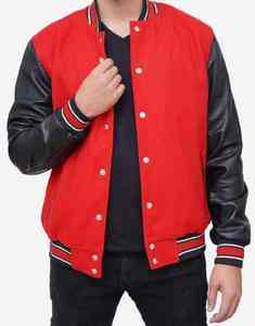 High Quality Custom Men's Varsity Jacket for Plus Sizes Winter Letterman Team Sports Embroidery Jacket - Product Image 3
