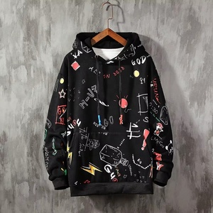 Sudadera con Capucha de Moda para Hombre, Informal, de Algodón, con Estampado Personalizado al por Mayor, Estilo Hip Hop - Product Image 3