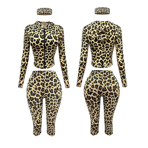 Ensemble 2 pièces personnalisé pour femme : Veste, Legging et Brassière de Sport – Tenue de Sport Complète pour l'Entraînement et la Gym – Vente en Gros - Product Image 5