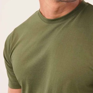 Camiseta Deportiva Personalizada para Hombre, Color Verde Oliva, Corte Ajustado, Secado Rápido, Poliéster, para Gimnasio, Fitness, Entrenamiento Muscular, Running, Casual - Product Image 4