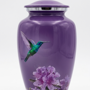 Heavy Duty Aluminum Cremation Urn - Metal Urn for Human Ashes Adult Size - Polished <b>Memorial</b> <b>Vase</b> with Screw Lid - Product Image 5