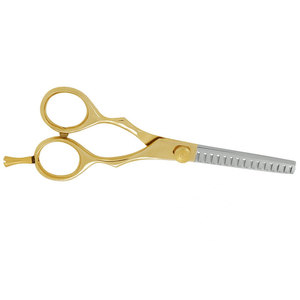 Professional Thinning <b>Barber</b> Scissors Customized Stainless Steel Silver Gold Color Sharp <b>Blade</b> Right-Handed Salon Grooming - Product Image 2