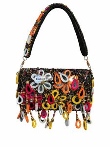 Trendy Handmade Beaded Purse | Fashion Designer Clutch <b>Bag</b> for Wedding & Party Wear - Product Image 2
