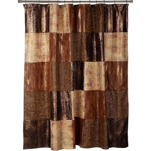 Zambia Animal 12pc Classic Fabric Shower <b>Curtain</b> Set Unique Western Country Design with <b>Hooks</b> - Product Image 6
