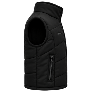 Chaleco Acolchado de Invierno para Hombre, Chaqueta sin Mangas con Cuello Alto y Cierre Completo con Cremallera, Forro Cálido, Chaleco Informal para Exteriores - Product Image 3