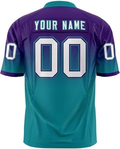 เสื้ออเมริกันฟุตบอลสำหรับผู้ใหญ่ ผ้าอินเตอร์ล็อค พิมพ์ลายแบบ Dye Sublimation สีสันตามสั่ง ออกแบบเองได้ ผู้ผลิตชุดกีฬา - Product Image 4
