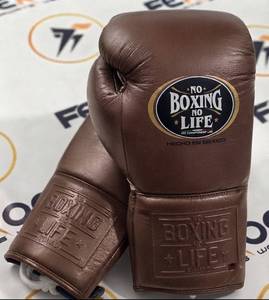 Guantes de Boxeo de Cuero Genuino, Diseño de Dedos Completos, Secado Rápido, Cierre con Cordones, para Entrenamiento y Sparring - Product Image 3