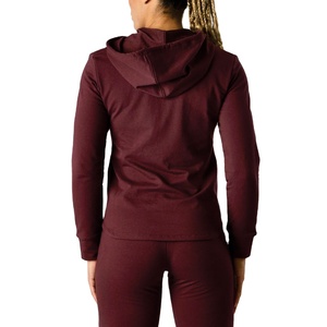 Sudaderas con Cremallera Personalizadas para Mujer, MOQ Bajo, Venta al por Mayor, OEM y ODM, Marca Privada, Estilo Urbano y Casual para Ropa Estadounidense - Product Image 5