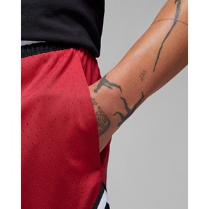 Shorts Bermuda Homme Rouge en Polyester Respirant à Taille Mi-Haute Élastique Style Sportif Séchage Rapide avec Logo Avant - Product Image 4