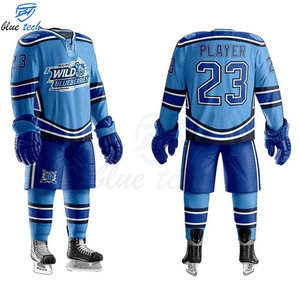 Custom Sublimation Ice Hockey Jersey Set Professional Ice Hockey Uniform with Shorts Breathable Hockey Team Wear - Product Image 3