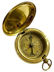 Boussole de poche nautique vintage Ross London en laiton massif avec motif de bateau antique, outil de navigation décoratif maritime fait main - Product Image 2