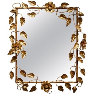 Wholesale Customizable Round Brass <b>Wall</b> Mirror With <b>Leaf</b> Design Bohemian <b>Decorative</b> Metal Frame - Product Image 4