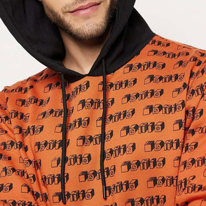 New Design Embroidery Eco-Friendly Four-Way Stretch Polyester/Cotton Custom Hoodies Flared Pants Stacked Joggers Unisex <b>Sets</b> - Product Image 6
