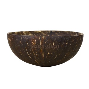SAFIMEX Eco-Friendly <b>Coconut</b> <b>Shell</b> Dinnerware Bowl Engraved Logo for Christmas Gift Reusable Smoothie Bowl Vietnam - Product Image 1