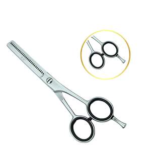 Ciseaux de dégradé professionnels UBI 5,5 pouces pour droitiers, lame en acier inoxydable 32 dents, manche en caoutchouc moyen, pour coiffure et stylisation - Product Image 3