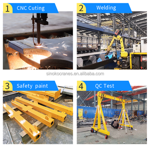 1 3 5 ، <span class=keywords><strong>10</strong></span> طن ارتفاع قابل للتعديل نوع صغير رفع المرآب الحمل الكهربائية المحمولة رافعة جسرية السعر - Product Image 3