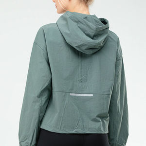 <b>Women</b> <b>Windbreaker</b> Jacket Raw Nylon Canvas Waterproof & Breathable Designed for Casual and Outdoor Wear - Product Image 6