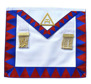 Regalia maçonnique : Tablier en cuir brodé en peau d'agneau pour Compagnons du Royal Arch, usage quotidien, Regalia du Chapitre Royal - Product Image 2