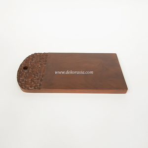 Planche à découper en teck moderne et écologique, durable et élégante, pour hacher, trancher, servir, passe au lave-vaisselle - Product Image 3