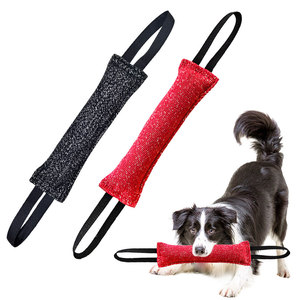 Hot Dog Training Bite-Resistant <b>Interactive</b> Tug Stick Chew <b>Toy</b> <b>for</b> Dogs-Linen & Polyester Material - Product Image 2