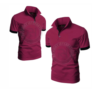 Polo en coton uni pour homme, tissu doux et respirant, manches courtes, idéal pour le bureau, les occasions décontractées et les week-ends. - Product Image 2