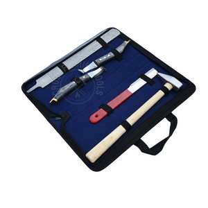 Juego de herramientas de herrador al por mayor con cuchillo recto para pezuñas, cuchillo de latón para limpiar abscesos en pezuñas, lima raspadora y martillo de herrador - Product Image 1