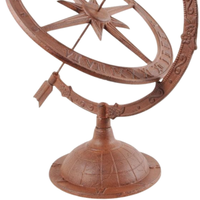 Globe terrestre élégant sur support en fer avec carte du monde en plastique |   Globe éducatif pour l'apprentissage de la géographie |   Décoration de table pour la maison et le bureau