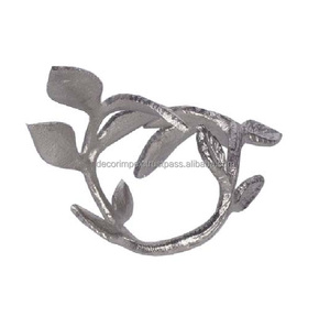 Décoration de table de mariage finition cuivre Porte-rond de serviette en métal moderne Anneau de serviette classique en métal Design macramé personnalisé - Product Image 5