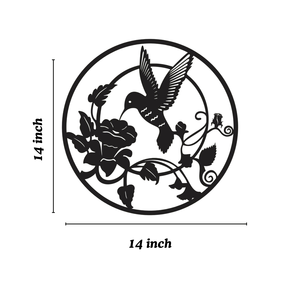 Humming bird Shape Metal Wall Art with Black Coated Finished Perfect for Charming Garden Wall Art Decor New Prices - Product Image 2