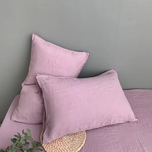 Ensemble de literie 100% lin français, lin pur, tissage uni, lavable en machine, ensembles de housses de couette - Product Image 3