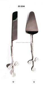 Juego de cubiertos con mango de bambú rústico, utensilios ecológicos de 16 piezas, cubiertos con patrón floral hechos por Zahid Exports en India - Product Image 4