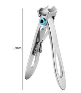 Lot de 2 coupe-ongles extra larges argentés 87 mm et 70 mm en acier inoxydable robuste pour ongles épais et durs – Outil de pédicure - Product Image 4
