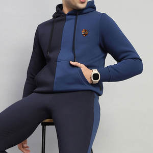 ชุดวอร์มกีฬาสำหรับผู้ชาย เสื้อฮู้ดดี้และกางเกงจ็อกเกอร์ ชุดออกกำลังกายน้ำหนักเบาสำหรับยิม วิ่ง และออกกำลังกาย - Product Image 5